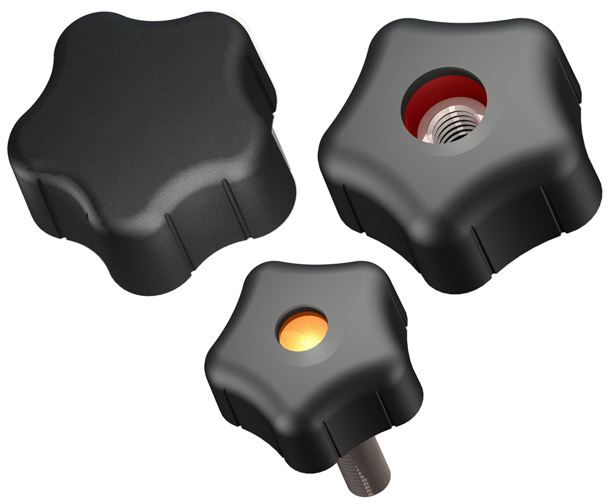 Soft Touch Ergo Star Knobs by Innovative Components